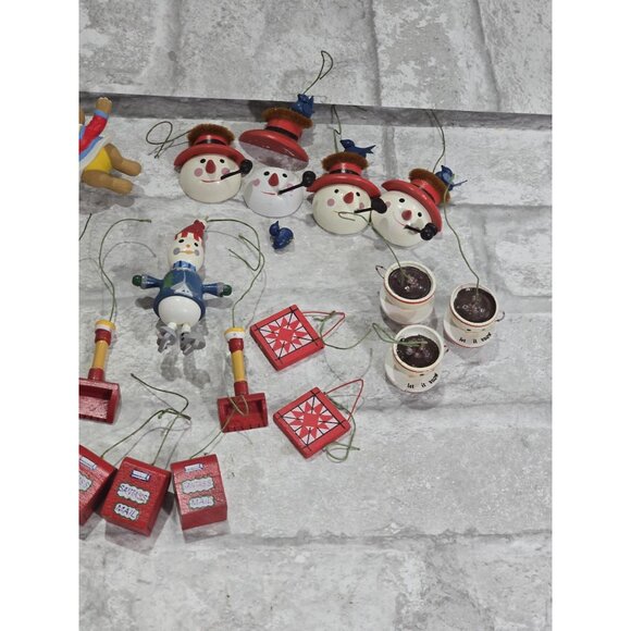 Vintage Wooden Christmas Ornaments European Style Wooden Christmas Ornaments 198 - Picture 3 of 9